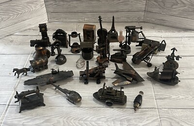 Vintage Bleistiftspitzer Miniatur Druckguss Metall Lot Konvolut