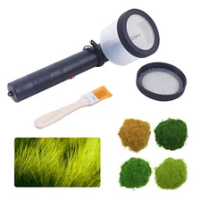Mini Static Grass Flock Applicator Portable Handheld Grass Flocking Machine Kit