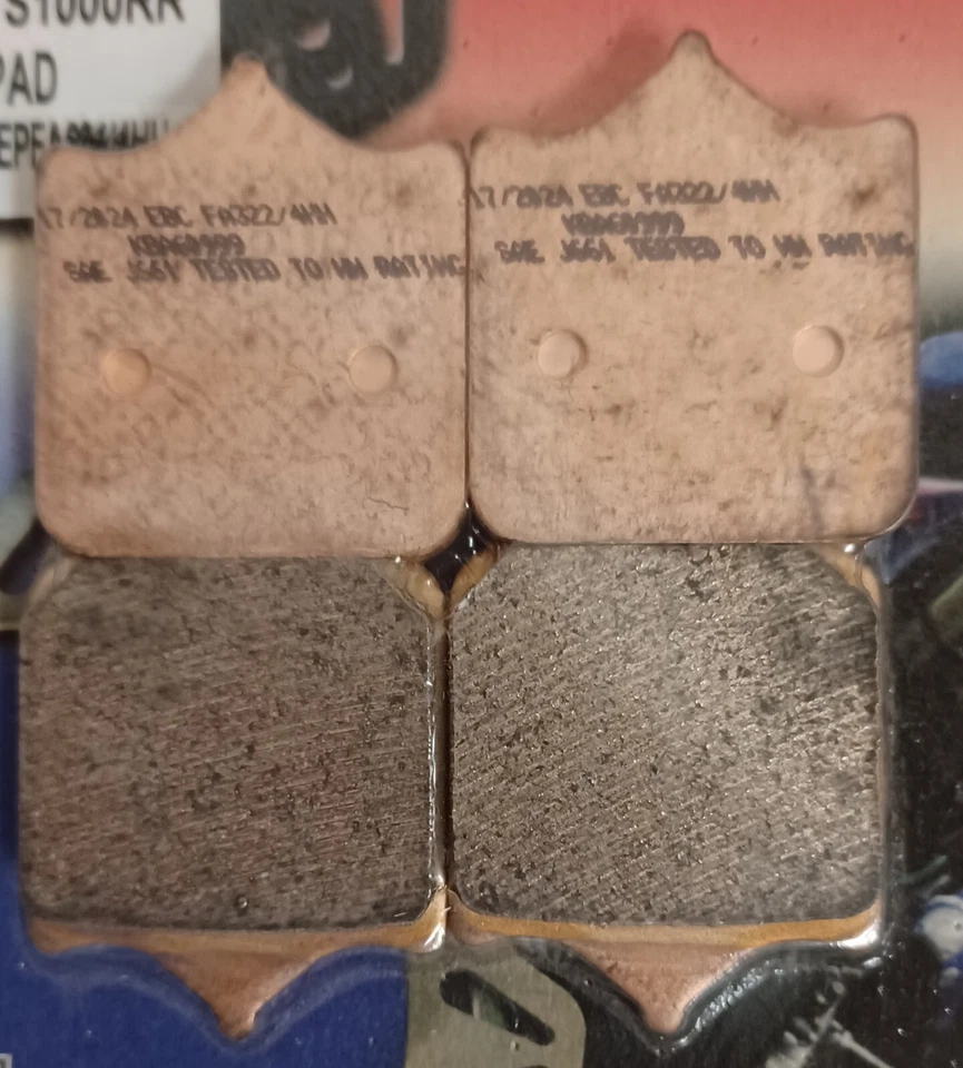 EBC Sintered FRONT Brake Pads (1 Set) For HUSQVARNA 701 SUPERMOTO (2016 to 2024) - Image 4 of 4