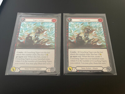 2x Tiger Swipe Flesh&Blood DYN047 DYNASTY NINJA