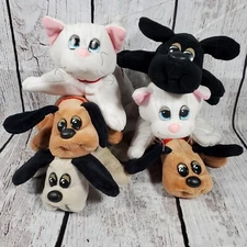 Vtg Pound Puppies Purries Plush Lot Tonka 80s Toys 7" Cat Dog Kittens 1986