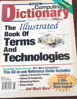  Dictionary PC Novice Smart Computer The Illustrated Book of Terms & Technologie