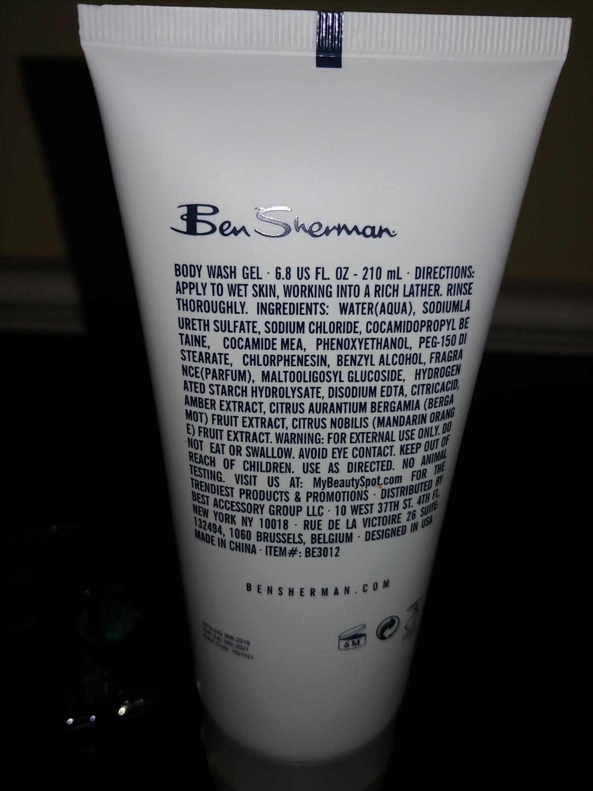 Ben Sherman Shower Gel For Men 6.8 Fl.oz With Amber, Bergamot