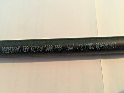 KETRON 1000 BLACK PEEK ROD machinable plastic round bar stock 1/2'' OD x 12'' LONG