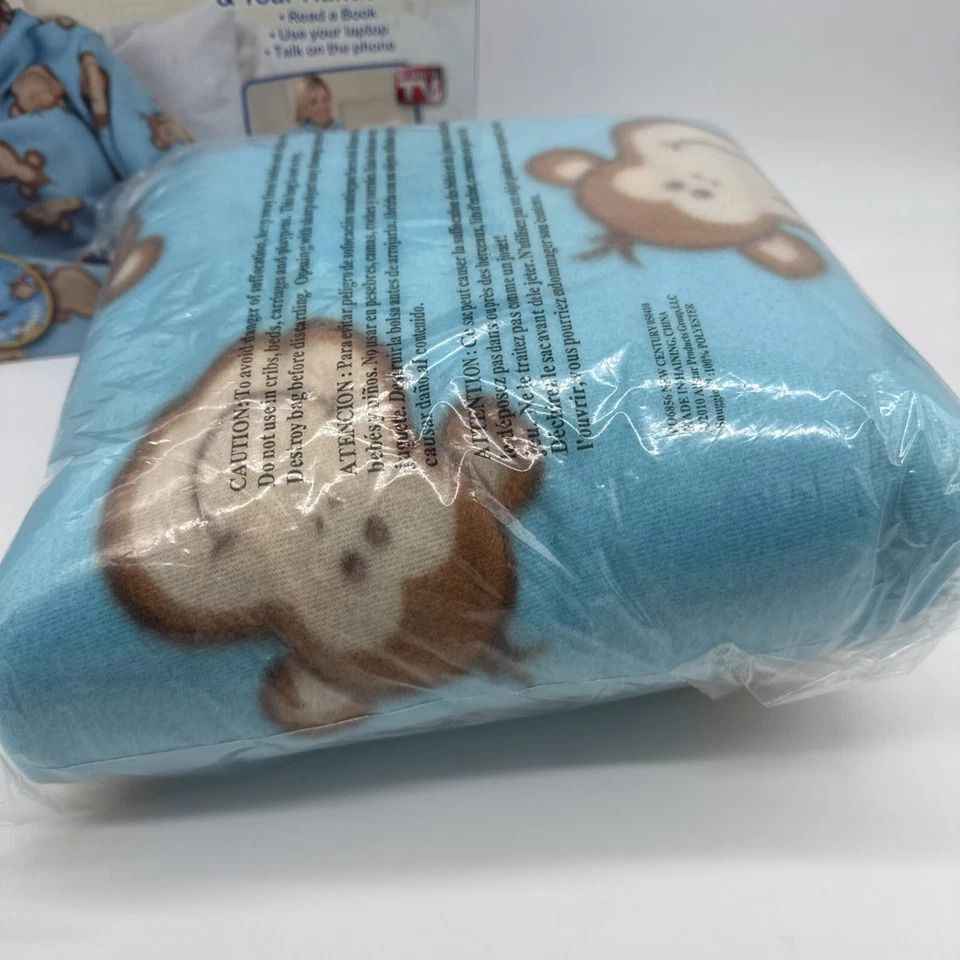 Принт Snuggie Monkey | Как показано по телевизору! - Один размер для взрослых - открытая коробка (см. фото) - Изображение 4 из 4