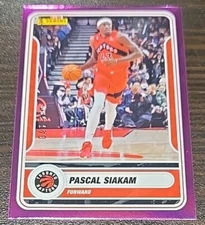 2023-24 Panini Sticker Card Pascal Siakam Purple Foil #/100 Raptors