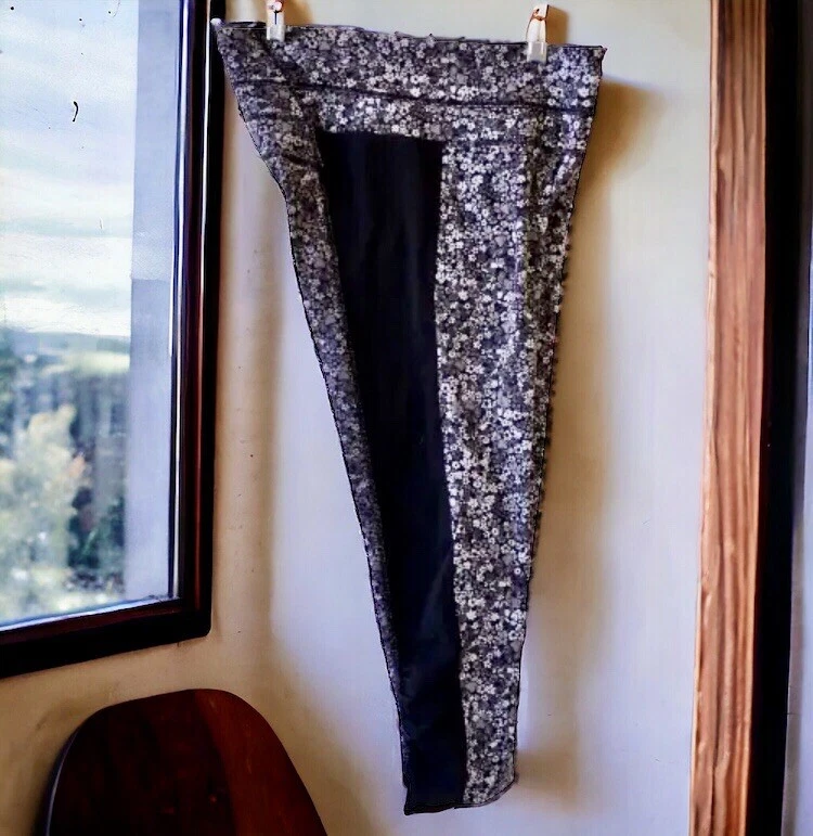 athleta crop length floral leggings