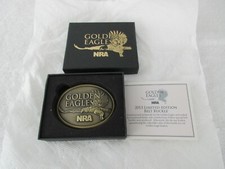 QUALITY 2013 NRA Golden Eagles  LIMITED--EDITION  Belt Buckle New in Box 
