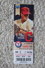 CLEVELAND INDIANS VS RANGERS 7/26/2013 FULL TICKET ~ RYAN RABURN (WALKOFF HR)