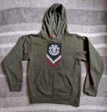 Vintage Element Skateboarding Hoodie Mens Small Green Pullover Y2K