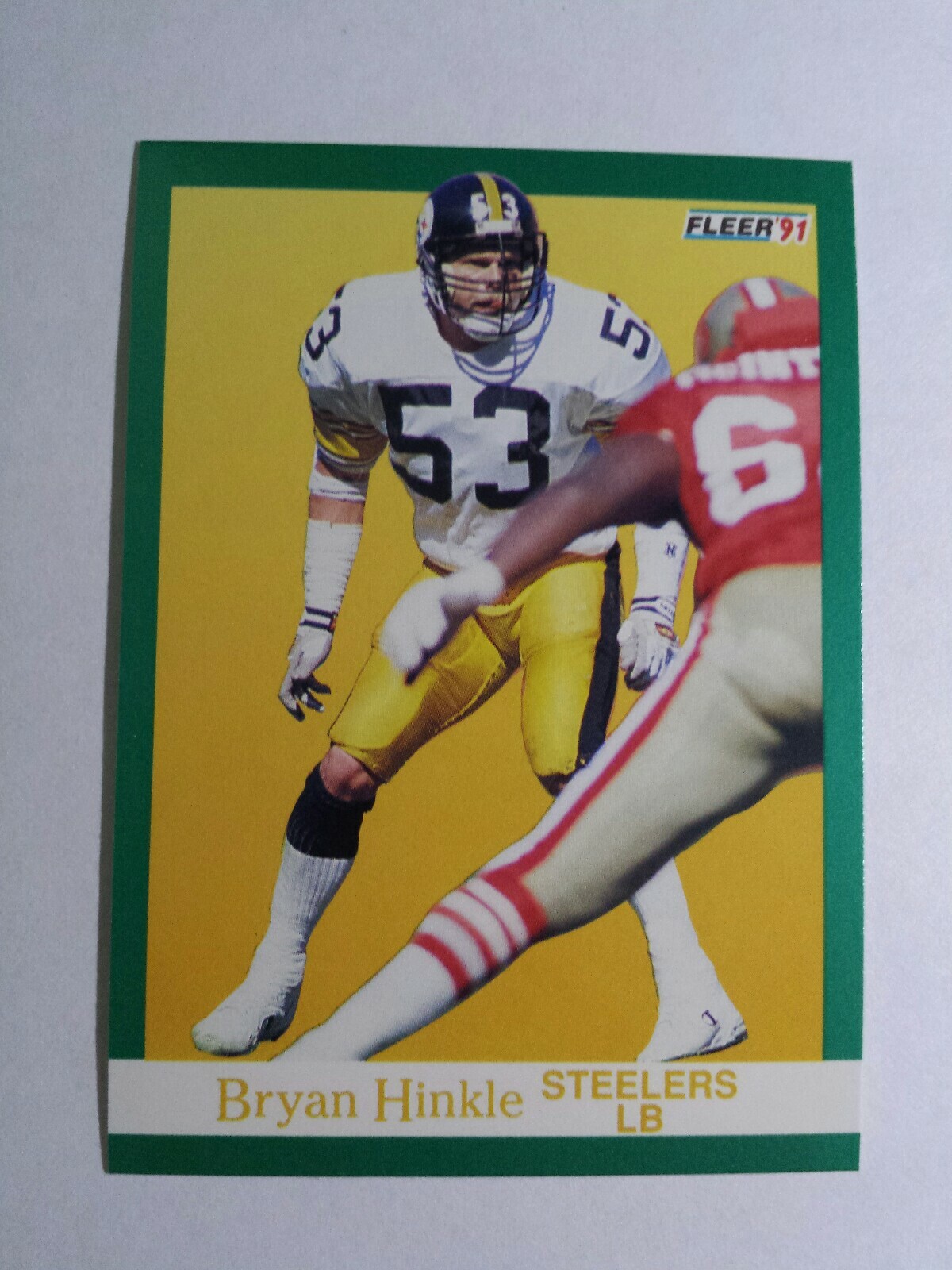 BRYAN HINKLE 1991 FLEER FOOTBALL CARD # 160 C5068