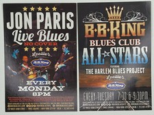 Jon Paris ad flyer handbill NYC BB King concert Harlem Blues Project