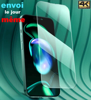 Verre Trempé Vitre iPhone 14 13 12 11 Pro X/S/R/8-7-6 protecteur film Tempered