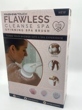 Finishing Touch Flawless Cleanse Spa Spinning Spa Brush 3 Heads - NEW
