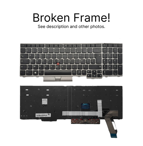 Clavier AZERTY Original Lenovo ThinkPad E580 E590 T590... - Neuf
