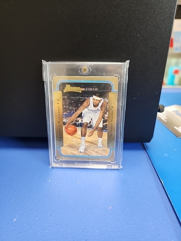 2003-04 Bowman CARMELO ANTHONY Rookie RC GOLD #140 • Nuggets