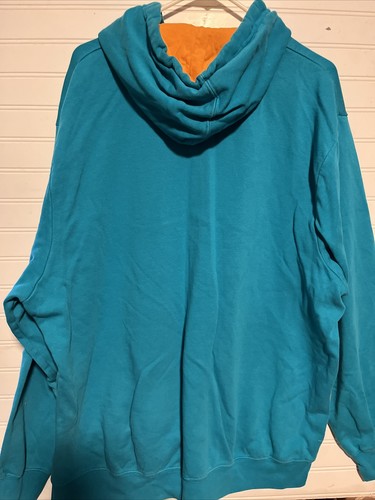 Majestic NFL MIAMI DOLPHINS Football Hooded Sweatshirt Mens Hoody 2XL - Picture 6 of 7