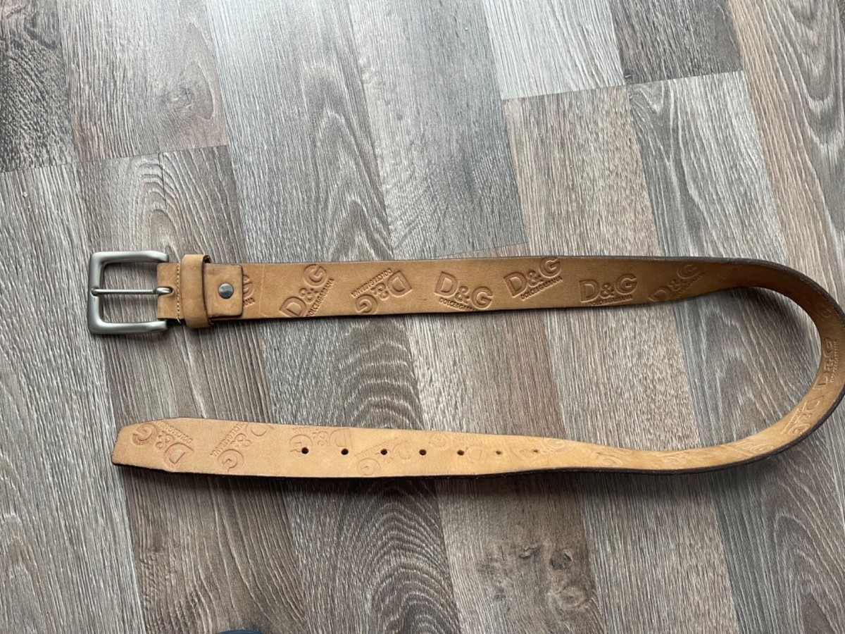Dolce Gabanna Vintage Y2K Avan Garde Big Logo Men's Belt | eBay