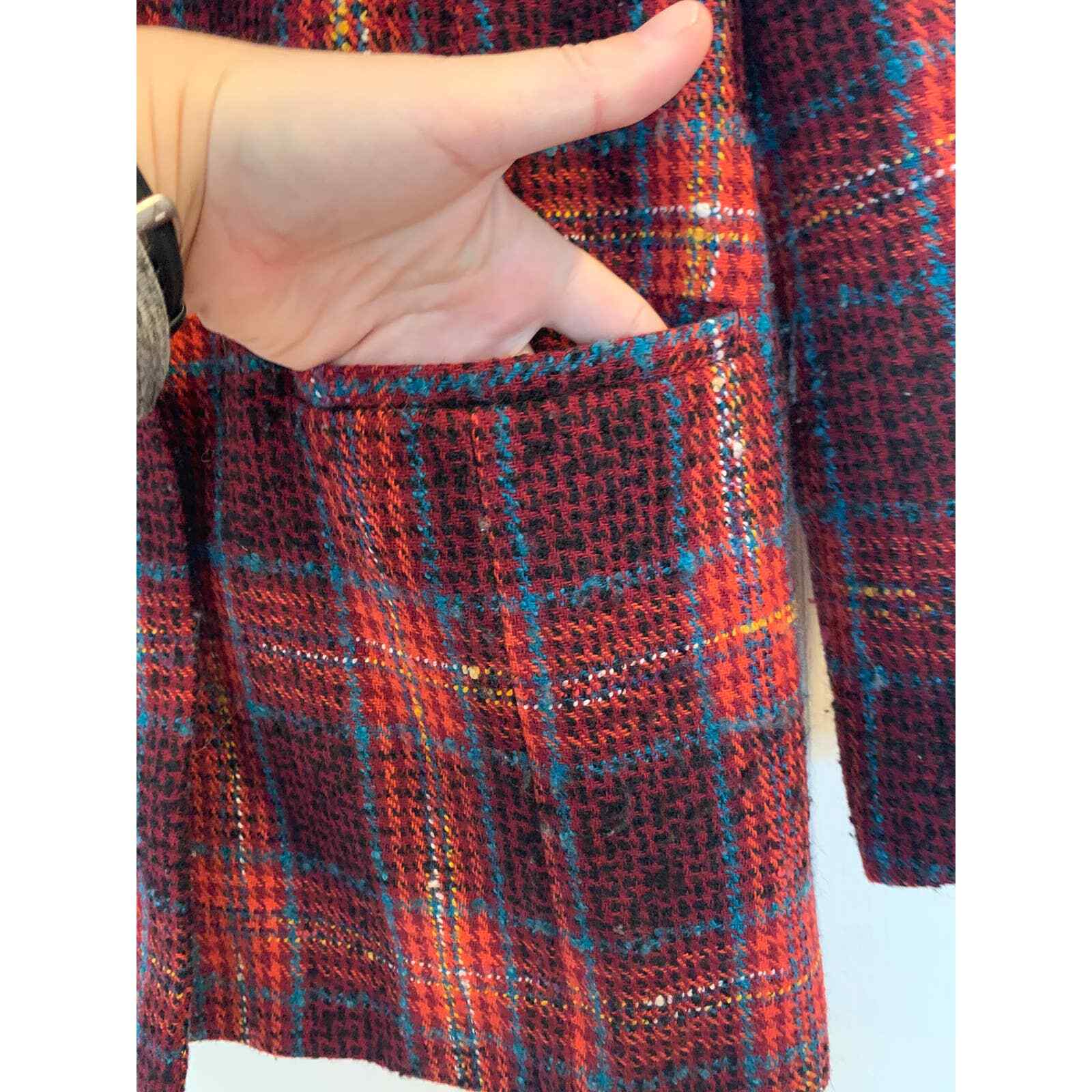 Halogen Wool Blend Button Down Coat S - image 3