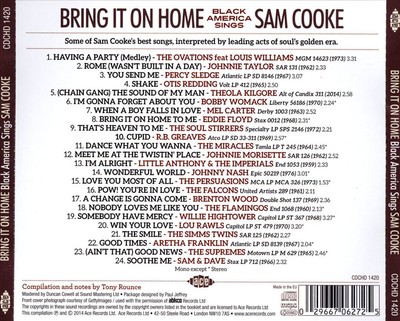 VERSCHIEDENE KÜNSTLER - BRING IT ON HOME: BLACK AMERICA SINGT SAM COOKE NEUE CD