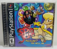 Spin Jam PlayStation1 PS1 Arcade Puzzle Game Tested