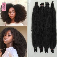 Braiding Hair Springy Twist Crochet Hair Bulk Extensions Faux Locs Braid