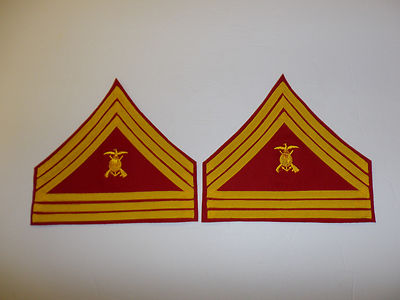 b0984p USMC Chevron1894-1920's WW1 Master Gunnery Sergeant