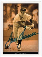 Tom Seaver Signed Auto Baseball Card 2002 Upper Deck SP Legendary Cuts 79 AR COA