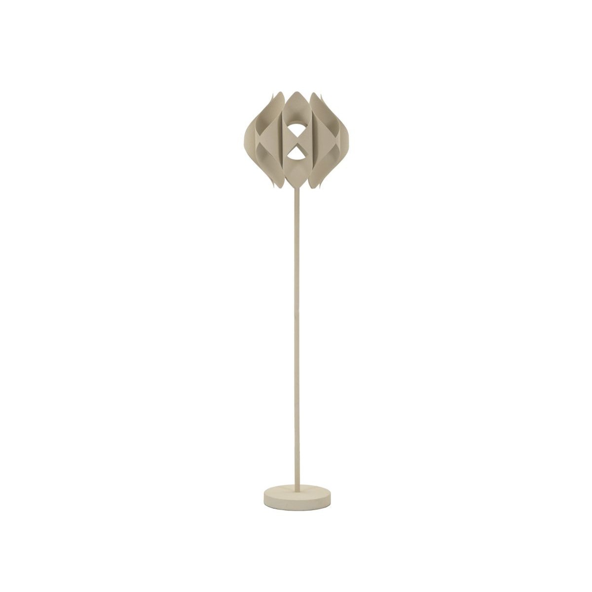 Lampadaire design Space minimaliste crème de 155cm aux finitions luxe
