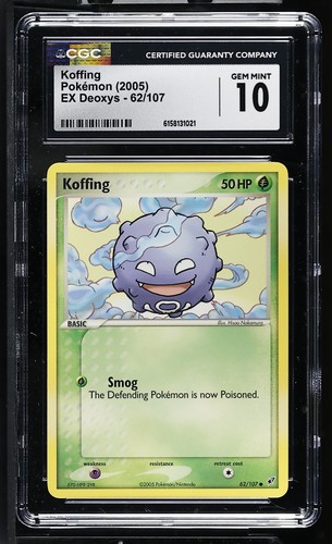 Koffing graded CGC 10 for sale on eBay