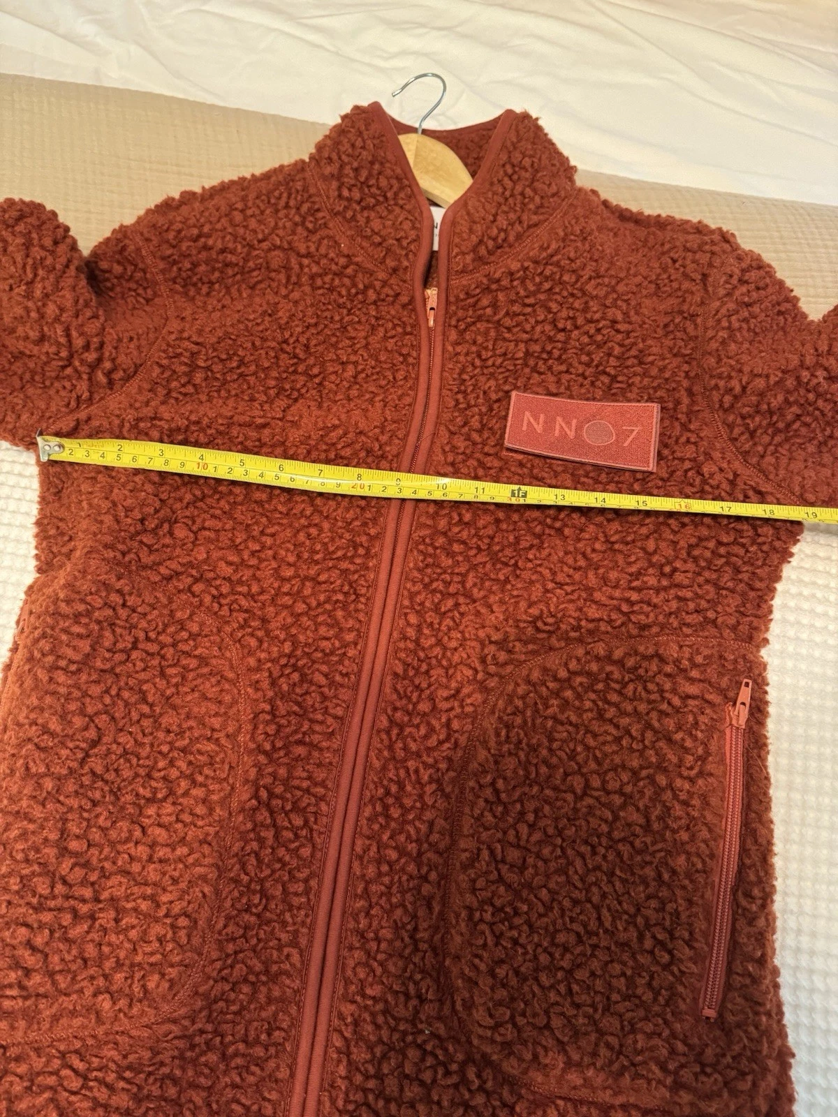 NN07 Men’s Rust Mort Fleece Jacket - Size Small (see description) image 9