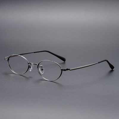Ultra-Light Titanium Oval Frame Reading Glasses Men Women New Readers Eyeglasses