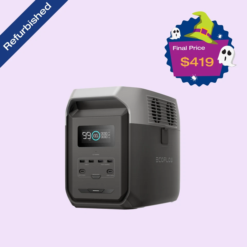 Портативная электростанция EcoFlow DELTA 3 1500 1536 Втч аккумулятор LFP отремонтированный