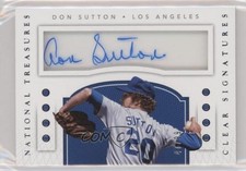 2016 Panini National Treasures Clear Signatures 47/99 Don Sutton Auto HOF n8a
