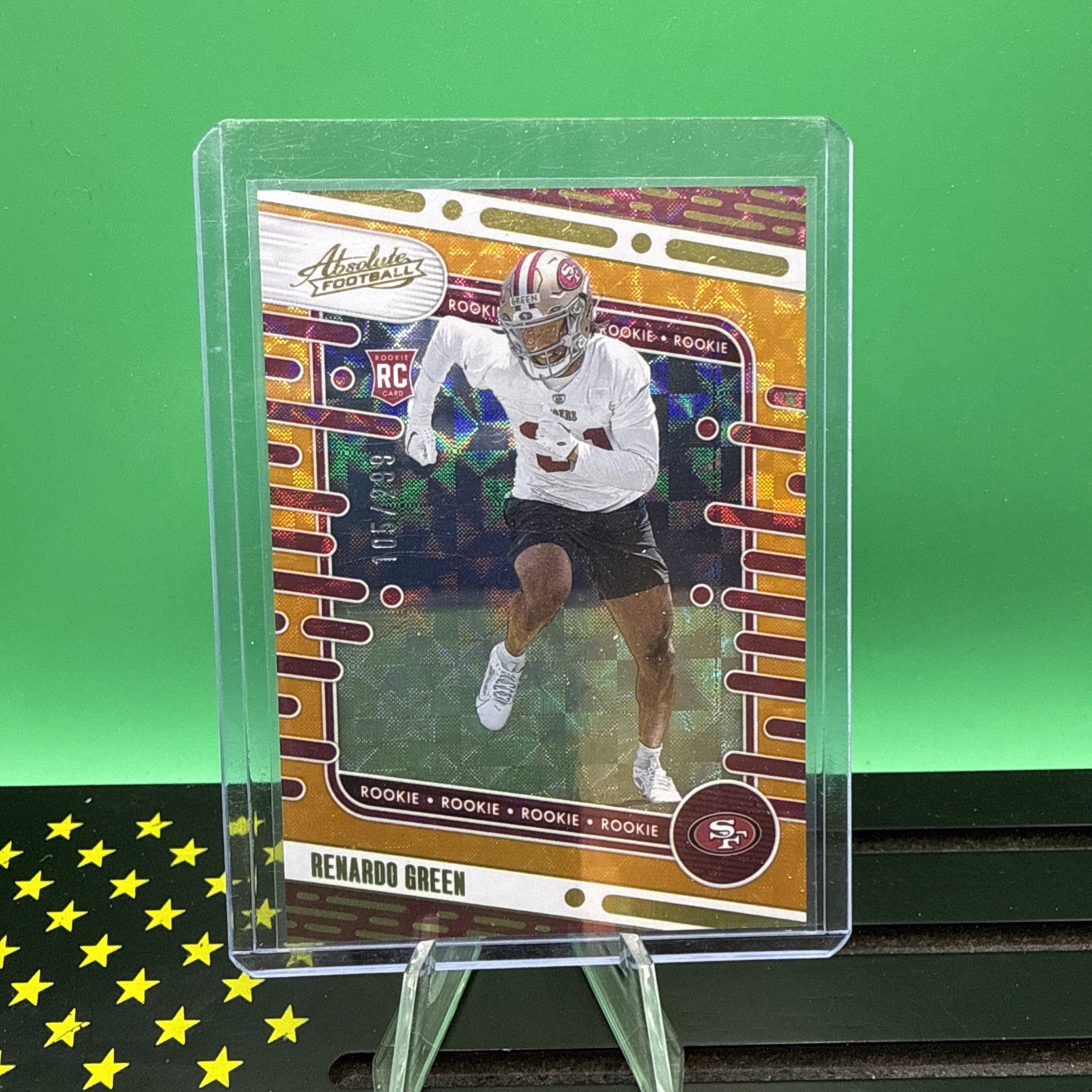 Renardo Green Panini Absolute #159 Orange Mosaic