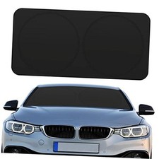 Windshield Sun Shade Foldable Car Front Window Covers for Car Solid Black