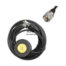 NMO Mount Magnet Base W/H PL259 Plug fits for Mobile Radio RG-58 Cable