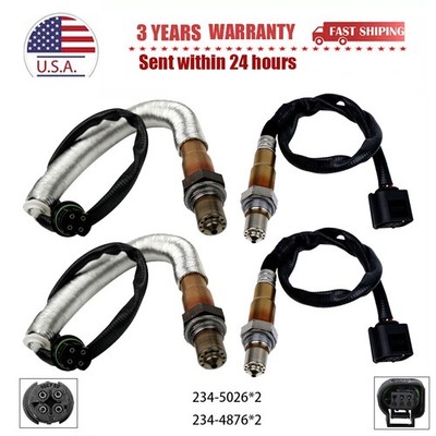 OEM 4X Upstream+Downstream O2 Oxygen Sensor For BMW 550i 650i 750i X5 X6 Alpina