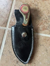 3 BLADE CHIPAWAY ANNIVERSARY HUNTING POCKET KNIFE W/ DISPLAY CASE HANDMADE !!!