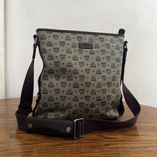 MCM Brown/Beige Monogram Visetos Shoulder Bag...