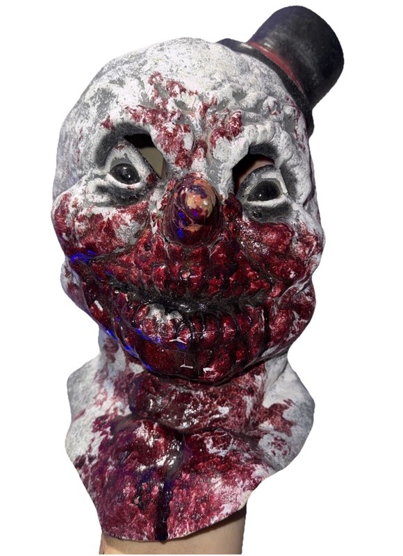 Jack Frost HAND-PAINTED Halloween Krampus Horror Christmas Snowman Mask Costume