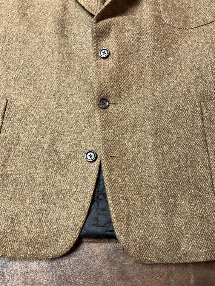 Chaqueta Blazer De Colección LL Bean Hecha en EE. UU. "Thinsulate" Forrada Tweed Para Hombre XL Foto 2 de 4