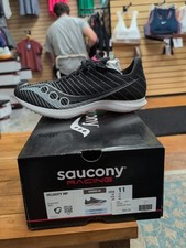 Saucony Velocity MP Spike- Mens 11- Black/Gray