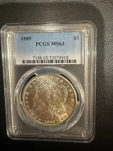 1889 $1 Morgan Silver Dollar ~ PCGS MS63 No Reserve