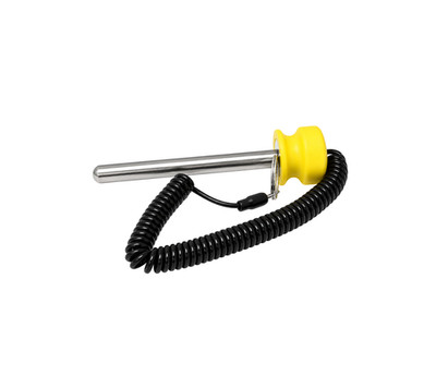 Yellow Weight Stack Selector Pin With Lanyard Lock Size M10 x 100L MY-7546-100Y