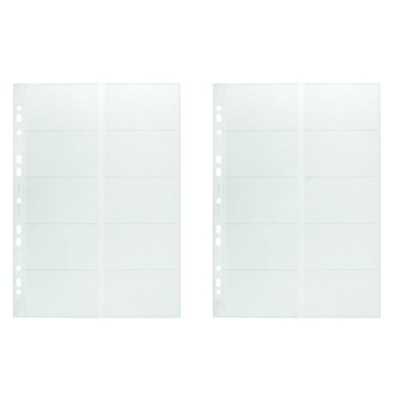 Durable Visifix Refill Set for A4 Business Card Album   Capacity for 200 Cards  