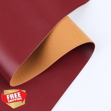 Faux Leather Vinyl Fabric Burgundy, 1 Yard 54" Wide Upholstery Craft