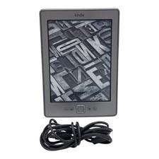 Amazon Kindle 4 D01100 6in E Ink eBook Reader Gray Tested READ