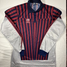 Vintage Finta 90’s Long Sleeve Striped Soccer Keeper Jersey Men’s Size Medium