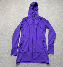 Athleta Rishi Hooded Jacket Womens XS Purple Full Zip Pocket Zipper Athletic
